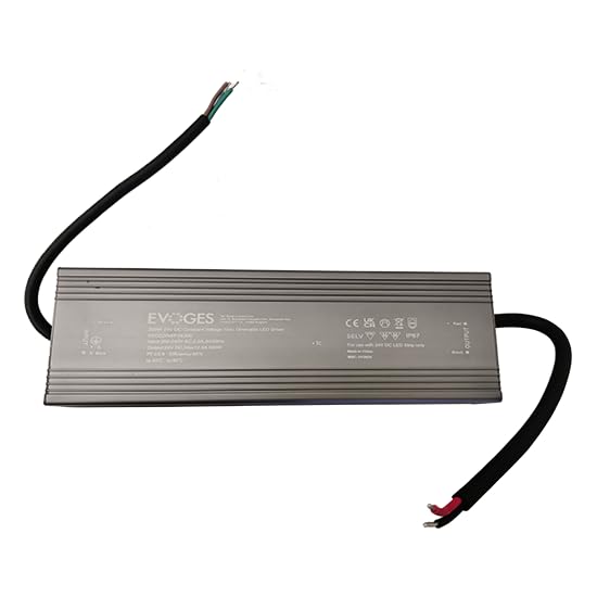 24V DC Constant Voltage LED Driver, Triac Dimmable Power Supply, IP67 Waterproof Transformer for LED Strip Lights, Outdoor & Indoor Use (300, Watts)