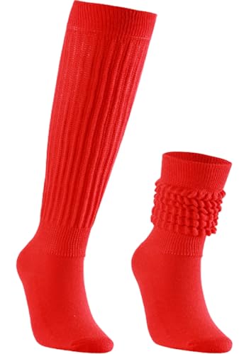 Image of Galsang Women's Slouch Socks, Long Scrunch Knit Casual Socks for Girls, B206