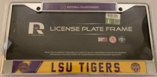 Rico Industries NCAA LSU Tigers Standard Chrome License Plate FrameStandard Chrome License Plate Frame, Purple, 12
