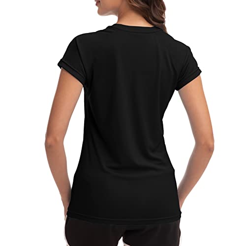 MEETWEE Damen Surf Shirt Rash Guard UV Shirts Schwimmen Tankini UPF 50+ Kurzarm Badeshirt Bademode Shirt