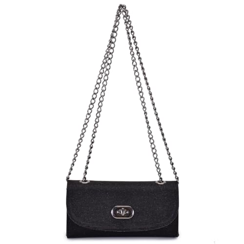 Bols aBalada Mini Bag Feminina Alça Transversal Noite (preta)