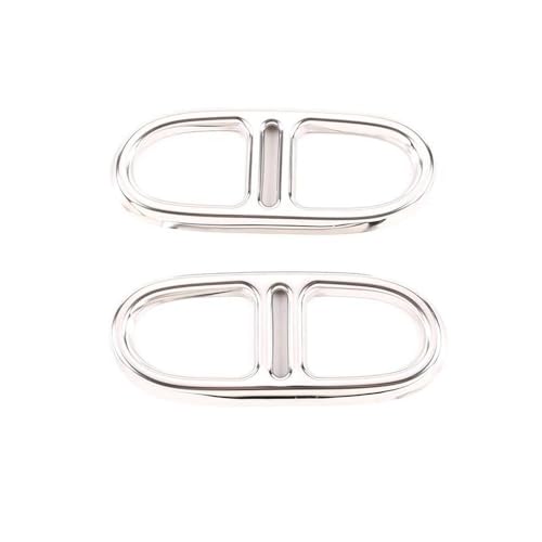 Décoration extérieure de cadre pour tuyau d'échappement Benz GLA H247 4WD silver