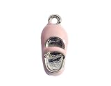 INNSPIRO Ciondolo metallico NICE CHARMS scarpetta rosa 8x18mm. 25u., 10x27mm., Metallo, Nessuna pietra preziosa