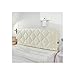 Super Morbidi Copri Testata Letto Fodera,Spessa Trapuntato Copri Testata Letto Fodera Antipolvere Testata Letto Copertura Protettiva Per Matrimoniale Letto,Lavabile-Beige-180cm