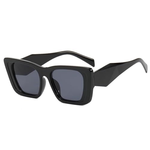 Lunettes de soleil carrées à monture large pour hommes et femmes