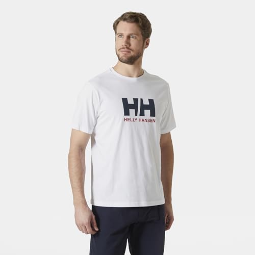 Helly Hansen Camiseta para Hombre con Logotipo HH, Color Blanco 2.0, XL