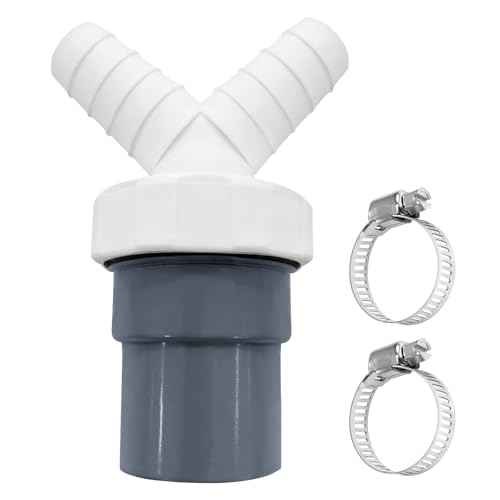 Reviews de Lavavajillas dobles , tabla con los diez mejores. 40 Adaptador de desagüe de lavavajillas doble conexión Y, conector de lavadora, salida para tubo de 40 mm de diámetro y entrada de 18 – 24 mm de diámetro para lavadora y...