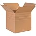 The Packaging Wholesalers 17 x 17 x 17 Multi-Depth 15, 13, 11-Inch Shipping Boxes, 25-Count (BS171717MD)