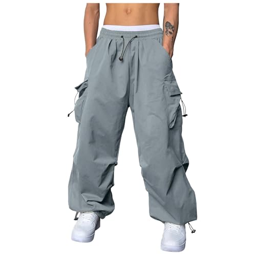 Fxbar Mens Casual Cargo Pants Workout Joggers Stretch Sweatpants Hiking Drawstring Tactical Pants with Multi Pockets