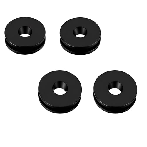 Motorcycle Detachable Windshield Bushing Grommets for Harley Touring Road King FLHR Softail (Black#4)