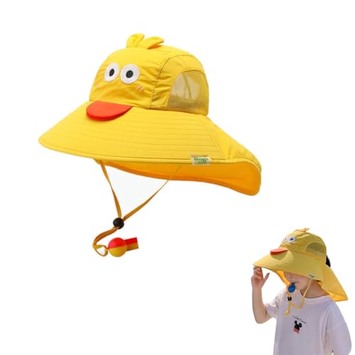 Sombrero de sol para niños alegre con silbato para explorar el verano