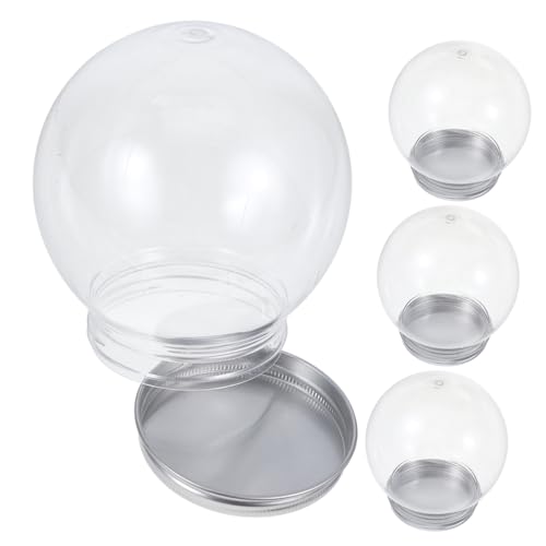 Hohopeti 4 Stück Schneekugel Weihnachtsversorgung Leere Aus Klarem...