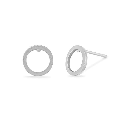 Boma Jewelry Sterling Silver Open Circle Stud Earrings