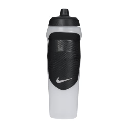 Image of Nike HYPERSPORT BOTTLE 20 OZ - CLEAR /BLACK /BLACK /CLEAR, 591 ML