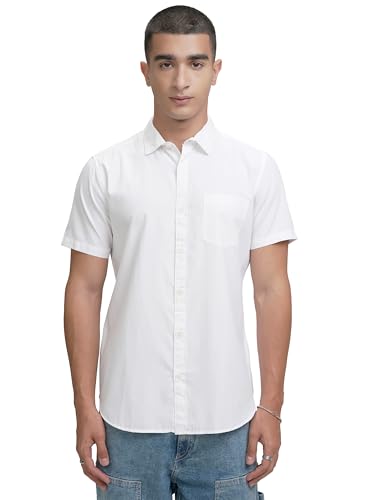 Image of Highlander Men's Slim Fit Formal Shirt | Solid Pattern | Comfortable Fabric | Casual Shirts for Men | Stylish Design for Everyday Use & Office Wear