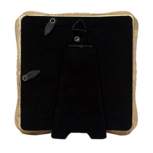 WINPLUS+ Vintage Picture frames 3x3,Luxury Antique Photo Frames With Golden Embossed Flower Furnishing, Retro Style Decor, Wall and Tabletop Display, Art Gallery (3 * 3-Green)