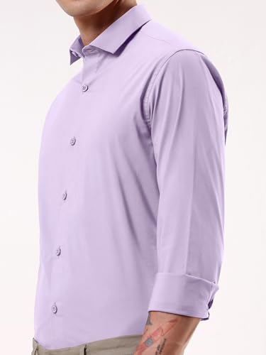 Image of Beyoung Cotton Plain Regular Fit Shirt for Men | Full Sleeve | Formal Shirt | Classic Collar Cotton