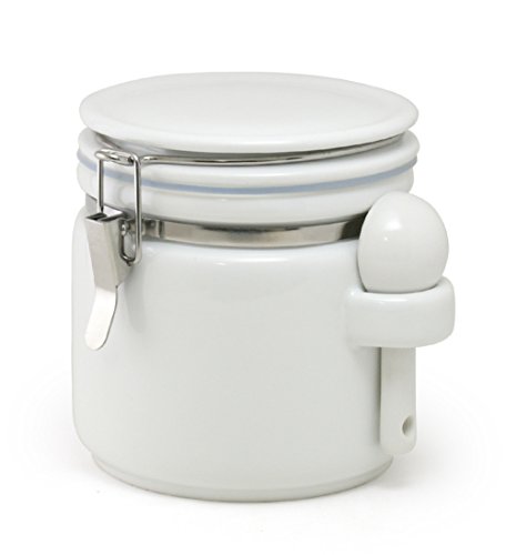 ZEROJAPAN Round Canister M White Ceramic Spoon Included RC-35M WH japan import