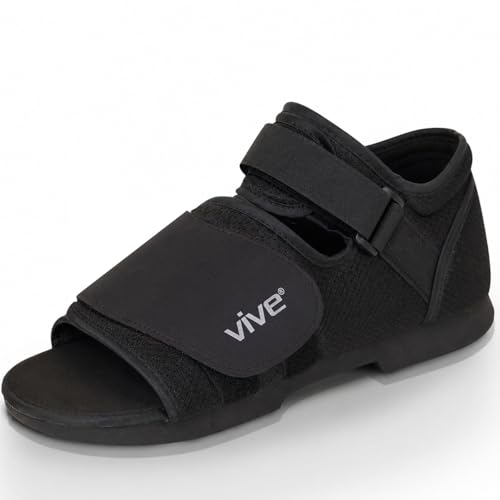 Best Running Shoes After Acl Surgery: Top Picks & Guides 13 Vive Rounded Post Op Shoe for Injured Foot - Orthopedic Recovery Shoes for Women, Men - Lightweight, Adjustable Medical Walking Shoe for Post Surgery, Stress Fracture, Bunions, Sprains - Left or Right (Medium)