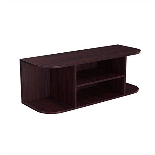 Stony Edge Floating Wooden Tv Wall Mount Shelf Espresso Mounted Shelves For Blu Ray Players Video Game Consoles Cable Boxes Speakers Easy To Assemble Furniture Buy Online In El Salvador