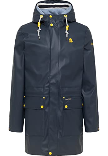 Schmuddelwedda Herren Regenmantel 36319132, Marine Marine Melange, M