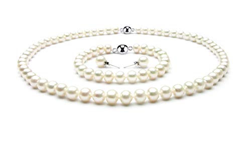 Juego de collar y pulsera de perlas perfecto para regalar en ocasiones especiales