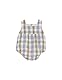 Gocco Unisex-Baby RANA Cuadros Kleid, Blanco roto,