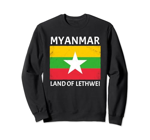 Lethwei Fighter Myanmar Bandera, Lethwei Burmese Boxing Sudadera