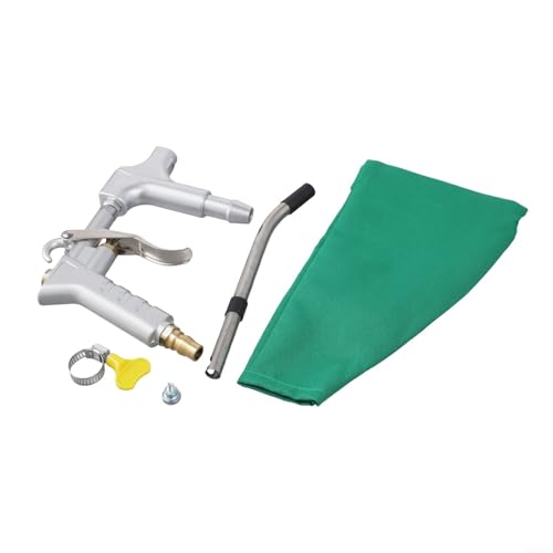 Durashmall Pneumatische Staubentfernungs-Luftblaspistole mit integrierter Saug- und Blasdüse, verstellbarer Düse, abnehmbarer Staubbeutel zur Reinigung zur Verwendung mit Luftkompressor