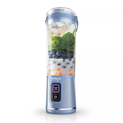 Listado de Precios de Licuadoras en Walmart disponible en línea. 48 Ninja Blast Licuadora Portatil Recargable para Smoothies,Batidos,Ninja frappe de cable desmontable USB tipo C, vaso licuadora de 532ml(18 oz) (Reacondicionado) (Azul)