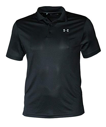 Under Armour Men's Performance Shirt HeatGear Polo Anti Odor 1291344 (Black, L)