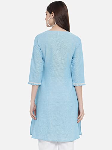 Image of Women's South Cotton Solid Kurti for Girls