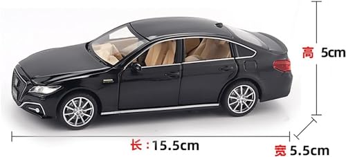 Image of 1:32 Scale Toyota Crown Toy Car | Metal Pullback Diecast Car for Kids with Openable Doors, Sound, Light Effects Toy for Car Enthusiasts (Color As Per Available), White
