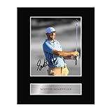 Pre Printed Signature Signed Scottie Scheffler Mounted Photo Display #02 Printed Autograph Picture 10x8 Inch Mount