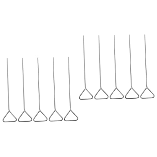 COSMEVIVI 10 Pcs Stainless Steel Coating Rod Stainless Salt Wide Steel Capacitors Wide Spreading Boom Sticks Lab Laboratory Stands Laboratory Laboratory