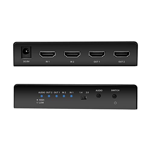 Conmutador HDMI bidireccional LogiLink 4K/60Hz con EDID y HDCP 4