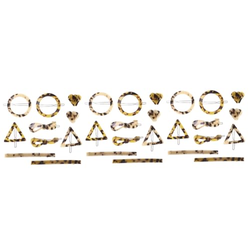 Barrettes à cheveux léopard VALICLUD lot de 30 pinces vintage