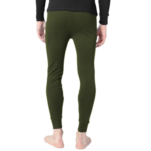 Andrew Scott Men's 3 Pack Premium Cotton Base Layer Long Thermal Underwear Pants3