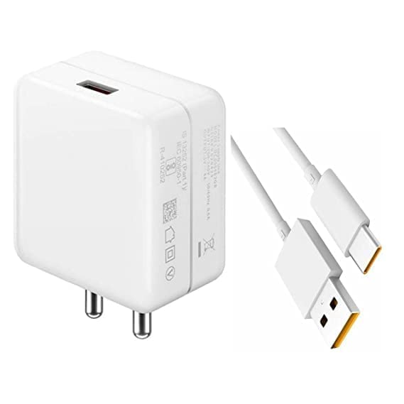 Original 30 Watt Super Dart Charger with Cable Compatible for Realme