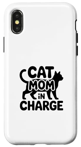 Cat Mom In Charge �X�}�z�P�[�X iPhone X/XS �p