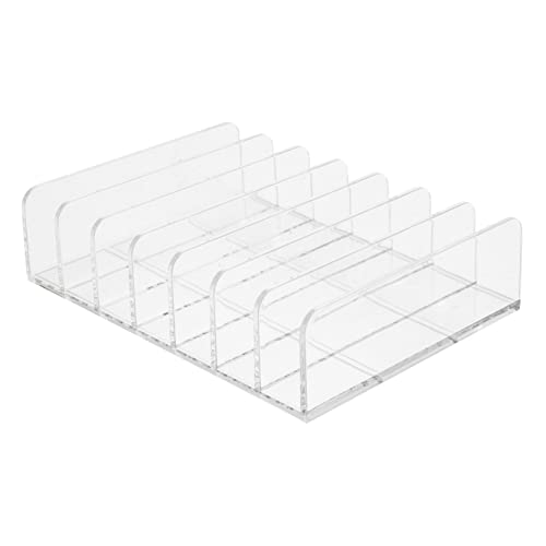 CALLARON Organizador De Paletas De Maquillaje Con Compartimentos Transparentes Soporte Para Ojos y Cosméticos Para Encimera y Almacenaje De Maquillaje