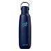 SodaStream fizz & go Edelstahlflasche 0,9L, Thermosflasche, Blueberry Blau