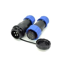 SP21 4 Pin IP68 Waterproof Connector, in-Line Female Plug & Male Socket, Power Transmission for Outdoor Devices, for Outdoor Technicians