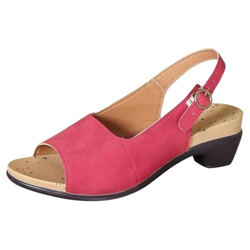 Chaussures à enfiler et sandales orthopédiques pour femme avec bout ouvert d'été