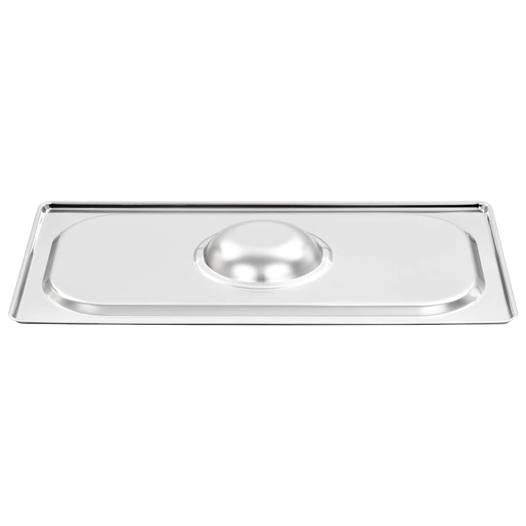 GN 1/3 pokrywka ze stali nierdzewnej, zestaw 4 pojemników gastronomicznych, 325 x 176 mm, dokładnie dopasowana pokrywa do zastosowań gastronomicznych