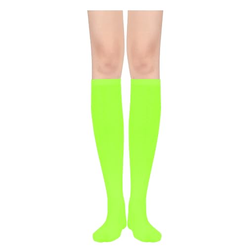 Image of DOOVID Casual Knee High Socks for Women Tube Socks Elasticity Athletic Socks Thin Stripe Knee High Stockings