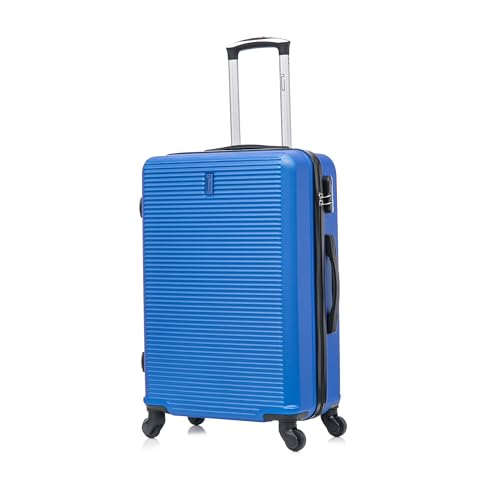 CELIMS - Valise Moyenne Taille Rigide 4 Roues 65 cm | Valise Soute 20kg | Abs Légère | Serrure Intégrée | Bagage de Voyage | Bleu