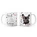 Hunde-Tasse: französische Bulldogge schwarz | Haustier | Kaffee-Tasse | Geschenk für Hundeliebhaber Hundebesitzer | Haustierliebe | Geschenkidee | Keramik 330ml | French Bulldog Geschenktasse