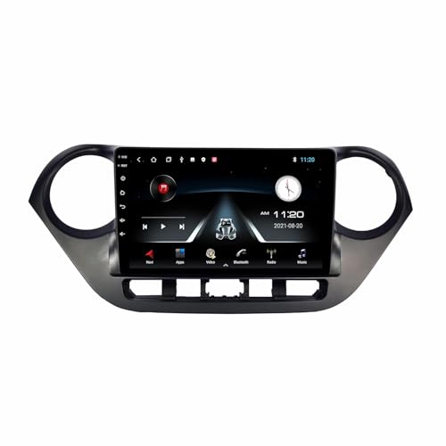 Image of BASSOHOLIC 9 inch Android 14 Car Stereo for Hyundai i10 Grand and Xcent | 4GB+64GB | CarPlay & Android Auto | Full HD Touch | WiFi | GPS | Bluetooth | Reverse Camera | Frame | 1 Year Warranty