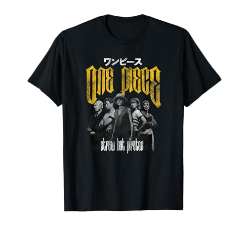 One Piece Camiseta de Manga Larga para Hombres y Unisex-Jóvenes, Fans de Anime y One Piece, Negro, Talla S